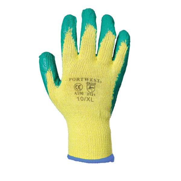 Portwest Fortis Grip-handskar (A150) / Arbetskläder / Säkerhetskläder (Pac Yellow/ Green M