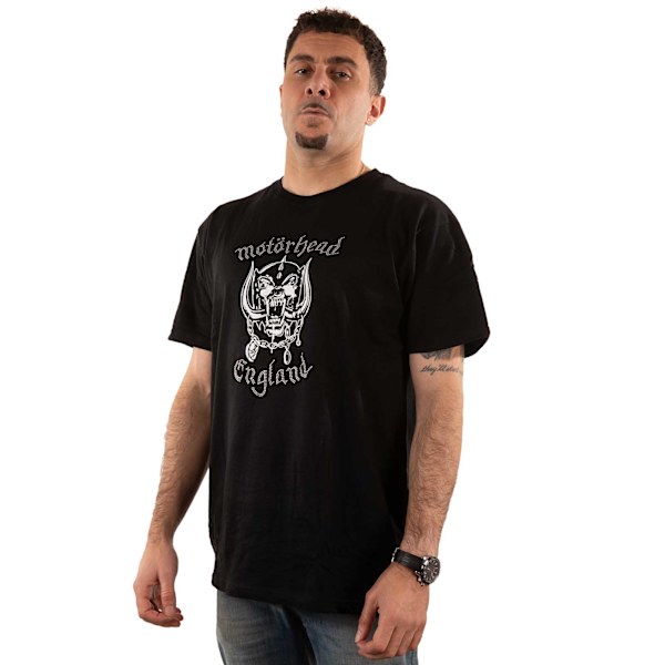 Motorhead Unisex Vuxen England Dekorerad Bomulls T-shirt S Svart Black S