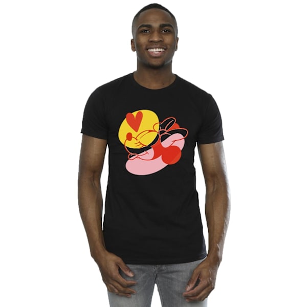 Disney herr Minnie Mouse tunga hjärta t-shirt 4XL svart Black 4XL