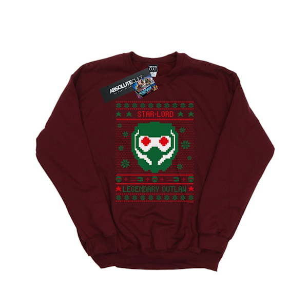 Marvel Herr Guardians Of The Galaxy Vol. 2 Star Lord Fair Isle Burgundy XXL