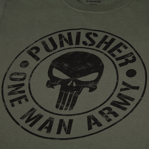 The Punisher Herrarnas One Man Army T-shirt XL Militärgrön Military Green XL