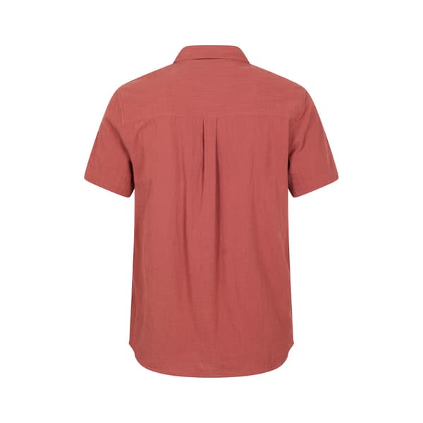 Mountain Warehouse Herr Palm Texturerad Kortärmad Skjorta 4XL Rost Rust 4XL