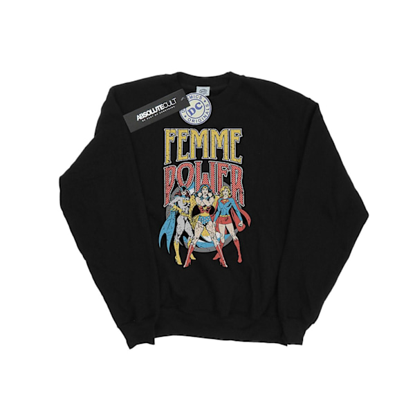 DC Comics Mens Wonder Woman Femme Power Sweatshirt XXL Svart Black XXL