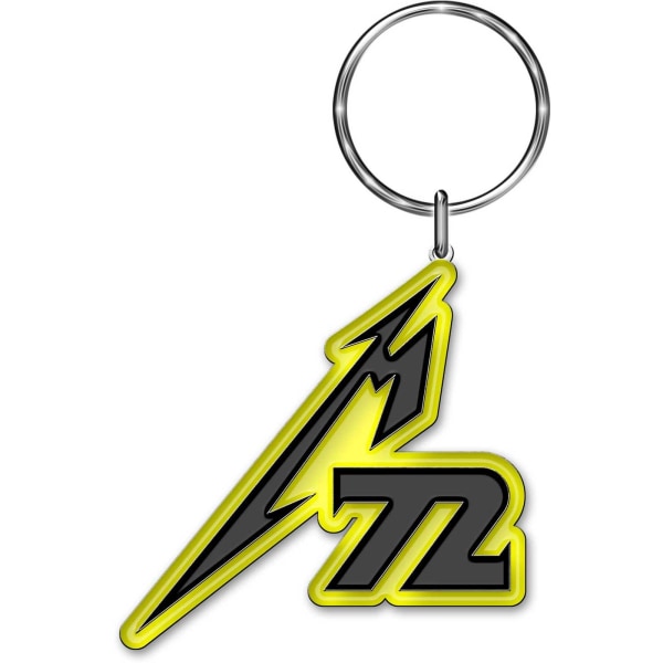 Metallica M72 Nyckelring One Size Svart/Gul Black/Yellow One Size