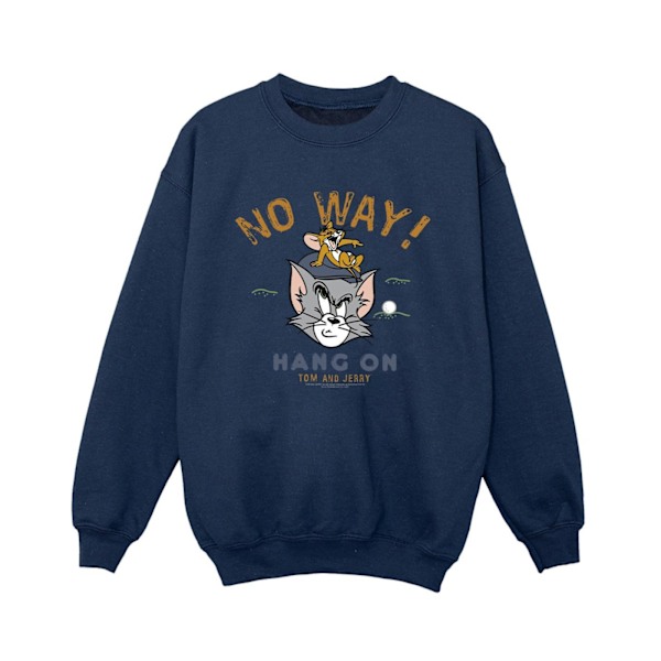 Tom And Jerry Boys Hang On Golf Sweatshirt 12-13 år Marinblå Navy Blue 12-13 Years