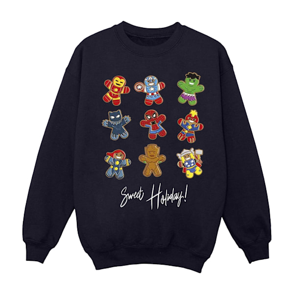 Marvel Girls Gingerbread Avengers Sweatshirt 3-4 år Marinblå Navy Blue 3-4 Years