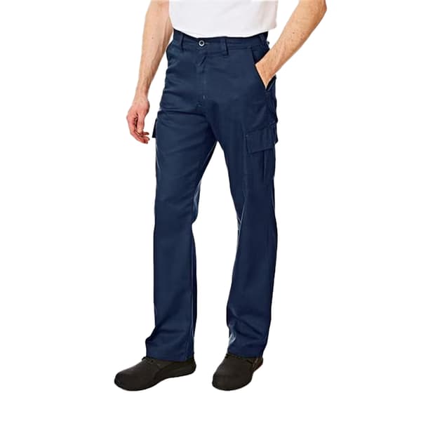 Lee Cooper Herr Enfärgade Cargobyxor 40S Marinblå Navy 40S