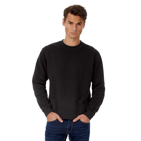 B&C Herr Set In Sweatshirt XS Svart Ren Black Pure XS