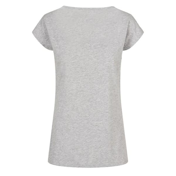 Bygg ditt varumärke Dam/Dam bred hals T-shirt M Heather Grey Heather Grey M