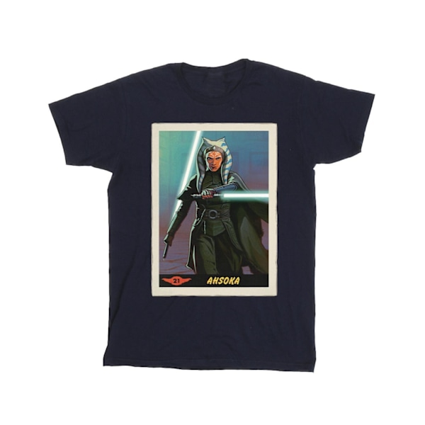 Star Wars The Mandalorian Ahsoka T-shirt för män, marinblå, M Navy Blue M