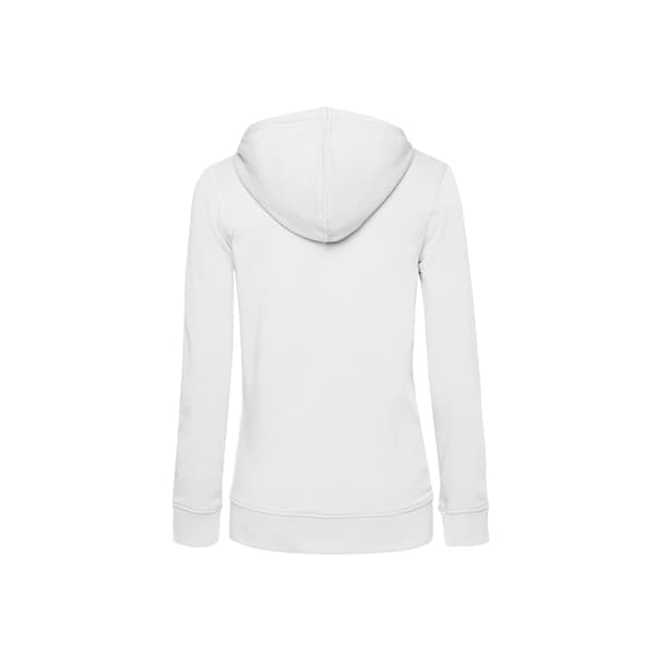 B&C Dam/Damer Organic Hoodie S Vit White S