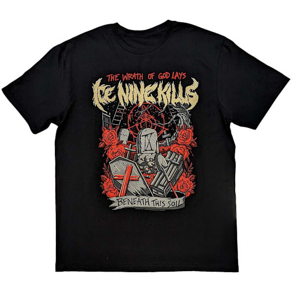 Ice Nine Kills Unisex Adult Wrath Bomull T-shirt XL Svart Black XL