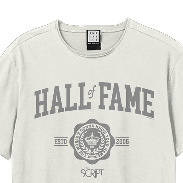Amplified Unisex Vuxen Hall Of Fame The Script T-Shirt S Vintag Vintage White S