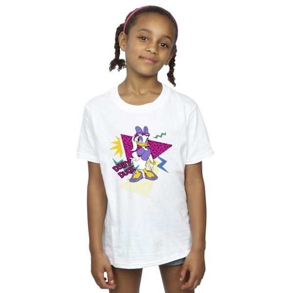 Disney Girls Daisy Duck Cool Cotton T-Shirt 9-11 år Vit White 9-11 Years