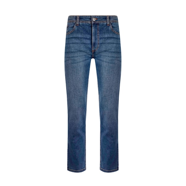 Weird Fish Edward Denim Stretch Straight Jeans för män 40R Indigo Indigo 40R