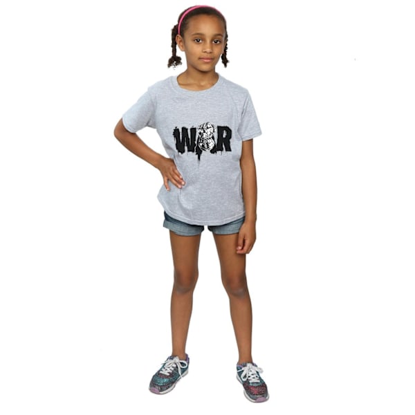 Marvel Girls Avengers Infinity War Fist Bomull T-shirt 9-11 År Sports Grey 9-11 Years