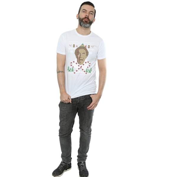 Elf Herr Jul Fair Isle T-shirt XL Vit White XL