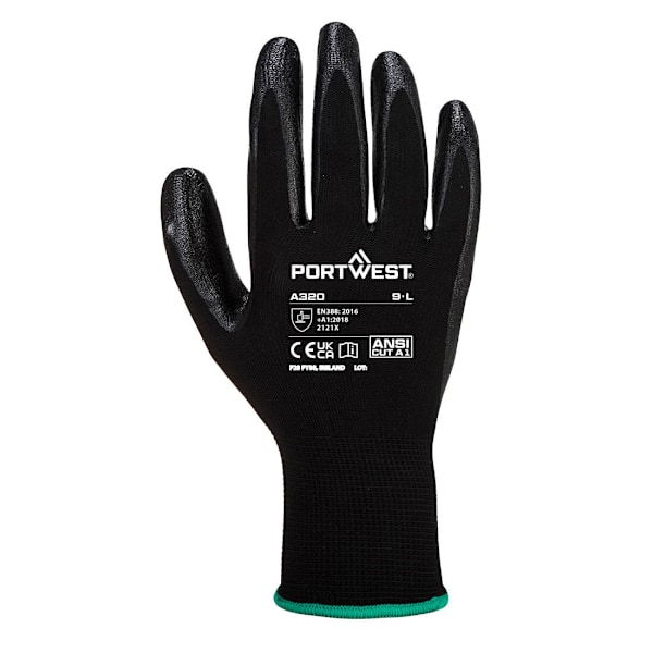 Portwest Unisex Adult A320 Dexti Grip Handskar XXL Svart Black XXL