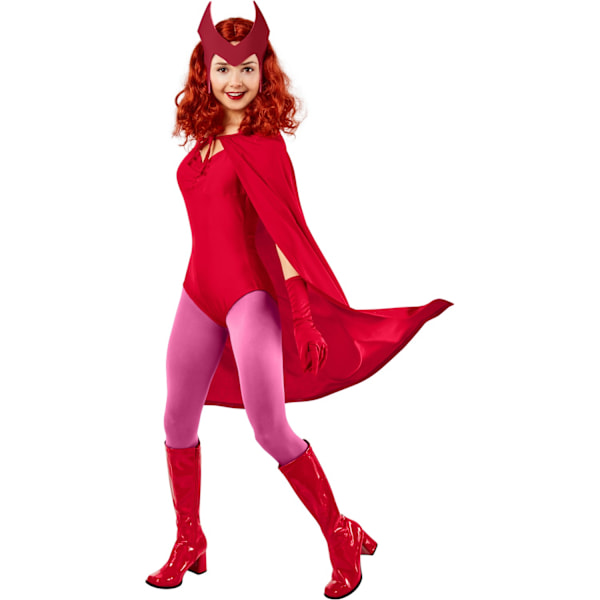 WandaVision Damkläder/Dam Deluxe Scarlet Witch Kostym M Röd/Rosa Red/Pink M
