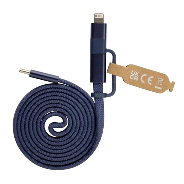 XD Xclusive Arc Återvunnen Magnetisk Laddningskabel One Size Blå Blue One Size