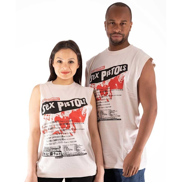 Sex Pistols Unisex Adult Filthy Lucre Diamante Embellished T-Sh Natural M