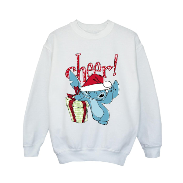 Disney Boys Lilo And Stitch Cheer Sweatshirt 12-13 År Vit White 12-13 Years