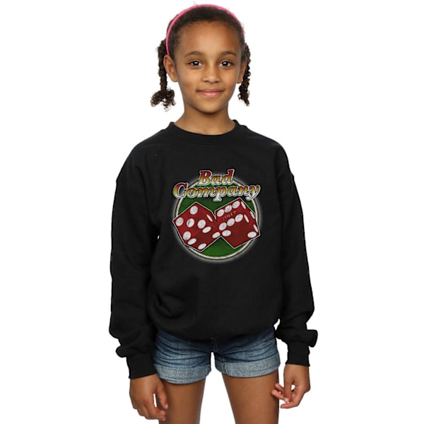 Bad Company Girls Straight Shooter Dice Sweatshirt 9-11 år B Black 9-11 Years