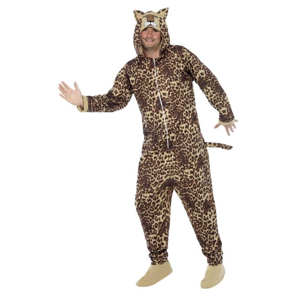 Smiffys Unisex Vuxen Leoparddräkt M Brun Brown M
