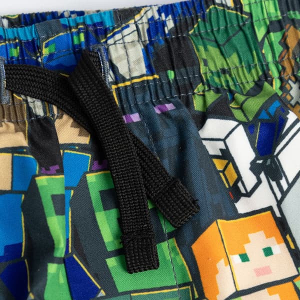 Minecraft Badkaraktär Logotyp Badset 7-8 år Grön Green 7-8 Years