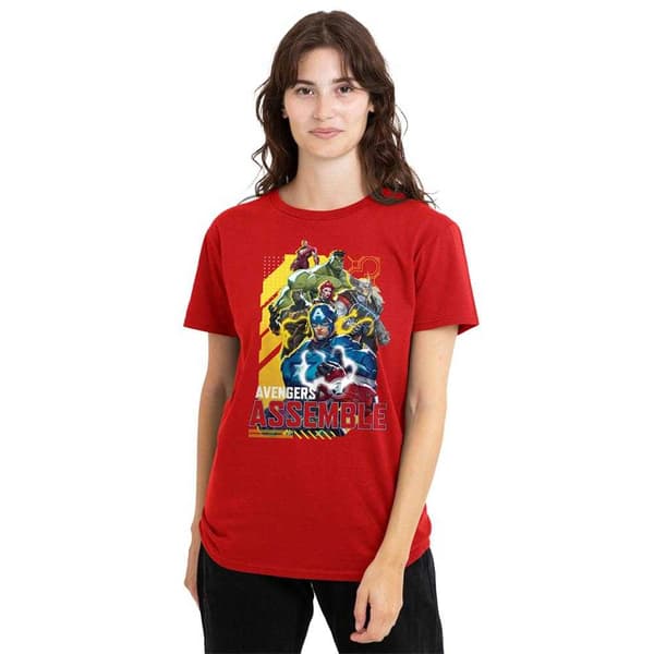 Marvel Rivals Dam T-shirt Assemble Avengers M Röd Red M