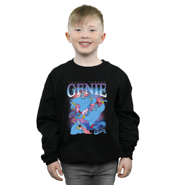 Aladdin Boys Genie Montage Sweatshirt 5-6 år Svart Black 5-6 Years