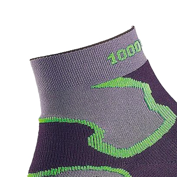 1000 Mile Mens Fusion Socks L Grå/Svart/Grön Grey/Black/Green L