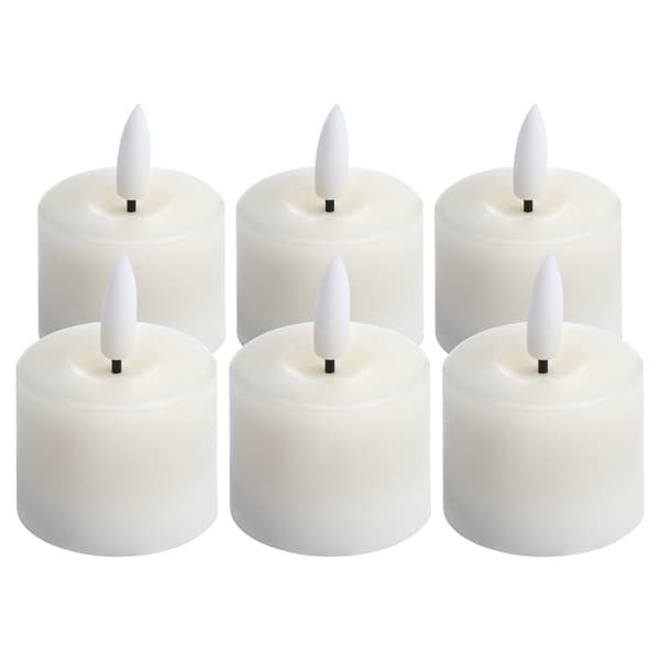 Luxe Collection Natural Glow Led Tealight Candles (6-pack) O Cream One Size