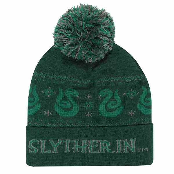 Harry Potter Unisex Vuxen Snö Slytherin Mössa One Size Grön Green One Size