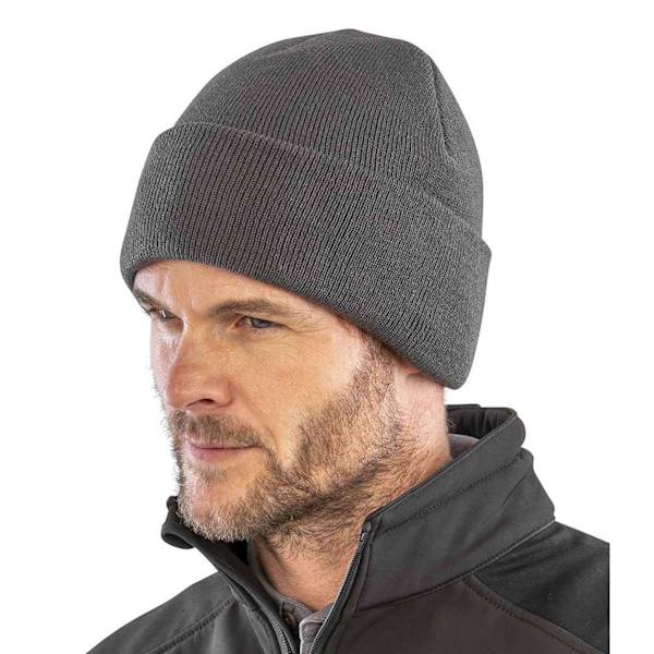 Result Äkta Återvunnen Unisex Vuxen Thinsulate Mössa En Storlek Charcoal Grey One Size