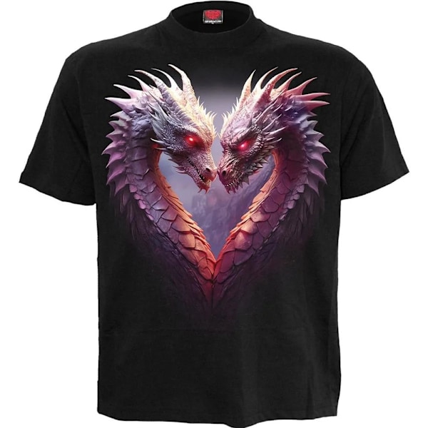 Spiral Direct Unisex Vuxen Heart Of Dragons T-shirt M Svart Black M