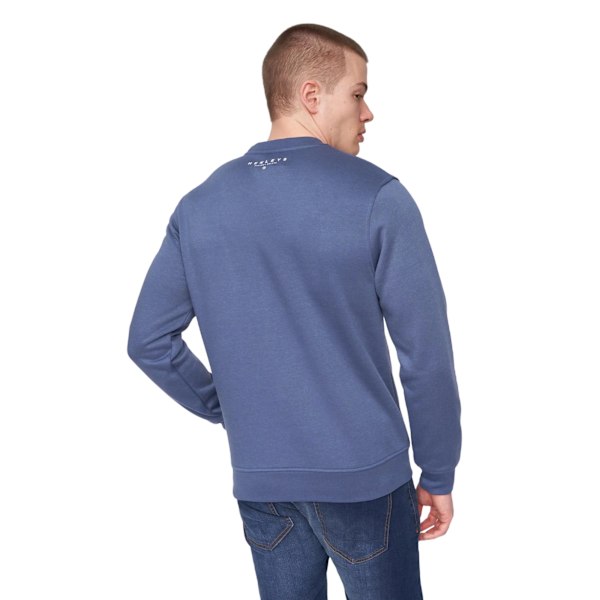 Henleys Herr Scripthen Crew Neck Sweatshirt L Djupblå Deep Blue L