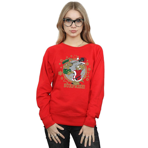 Tom And Jerry Dam/Damer Jul Överraskning Sweatshirt XXL R Red XXL