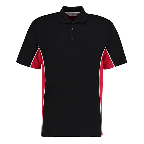 GAMEGEAR Herr Track Polycotton Pique Poloshirt 3XL Svart/Röd Black/Red 3XL