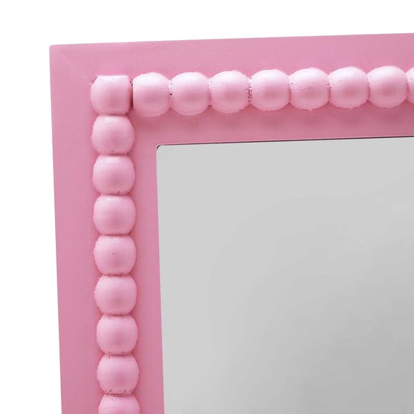 Hestia Pärlväggspegel En Storlek Rosa Pink One Size