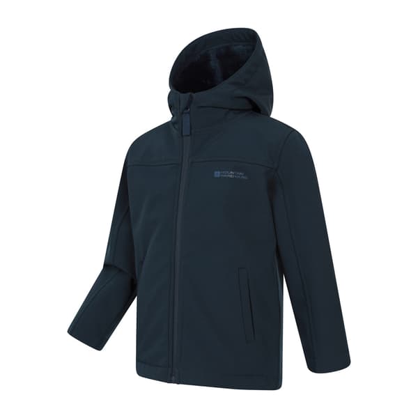Mountain Warehouse Arctic Borg-fodrad Softshell för Barn Dark Blue 7-8 Years