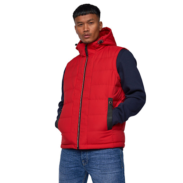 Crosshatch Herr Kampnew Embosserad Väst L Röd Red L