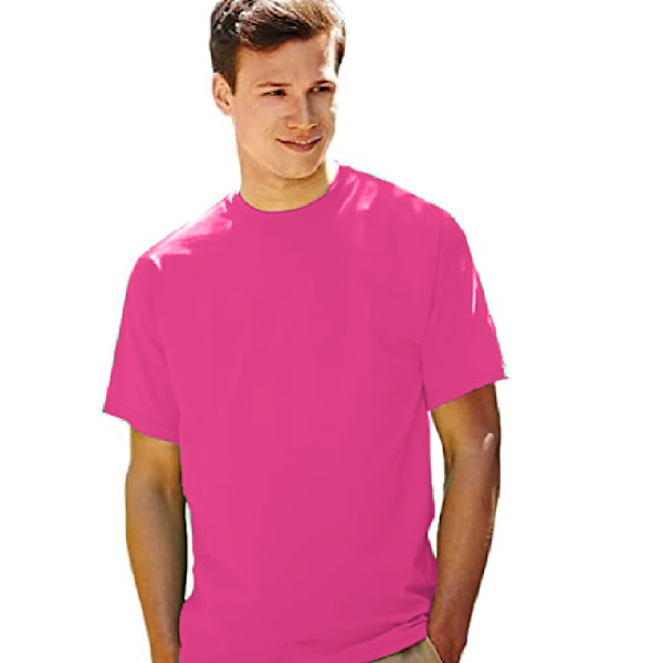 Fruit Of The Loom Mens Valueweight Kortärmad T-shirt M Fuchs Fuchsia M