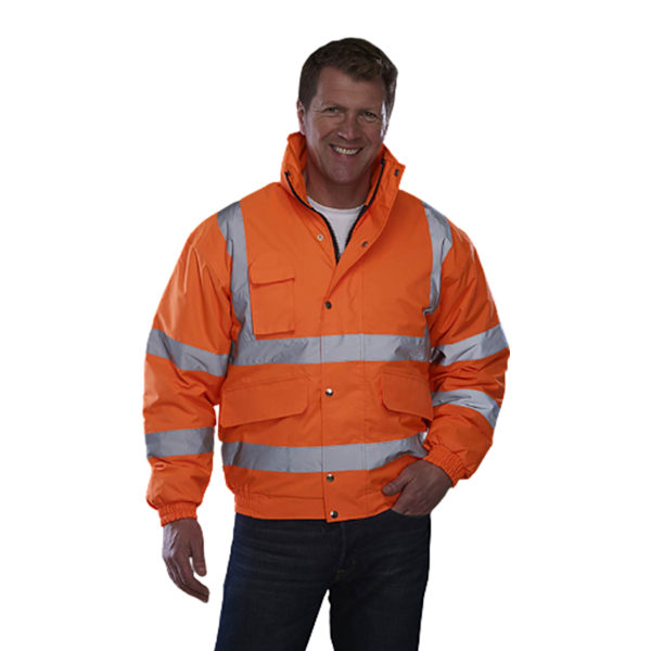 Yoko Hi-Vis Bomberjacka för Herr (2-pack) M Hi Vis Orange Hi Vis Orange M