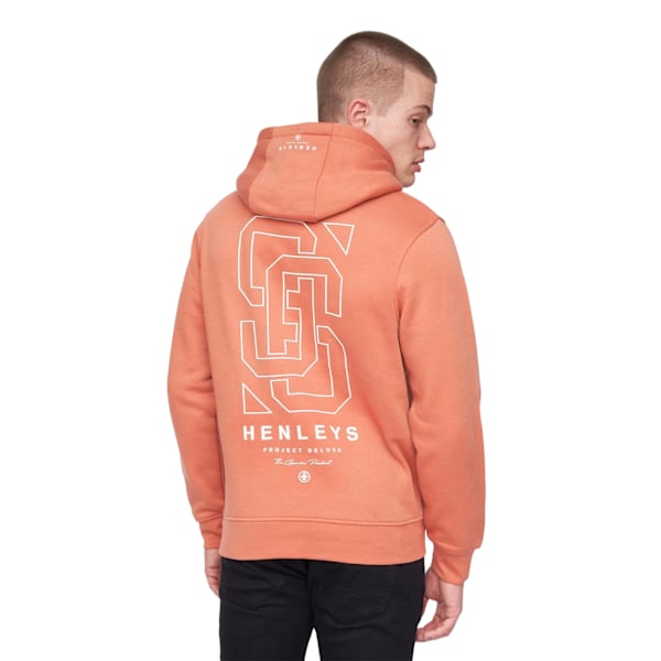 Henleys Mens Ninesix Hoodie M Tegelröd Brick Red M