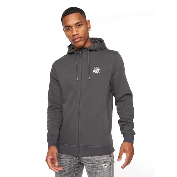 Kings Will Dream Coby Full Zip Hoodie M Asphalt för män Asphalt M