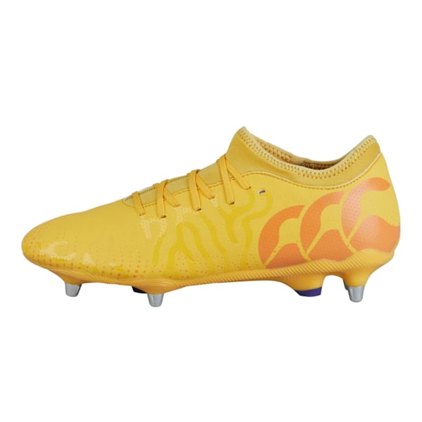 Canterbury Speed Infinite Team 2025 Soft Ground Rugby Boots för Herr Yellow/Orange 7 UK