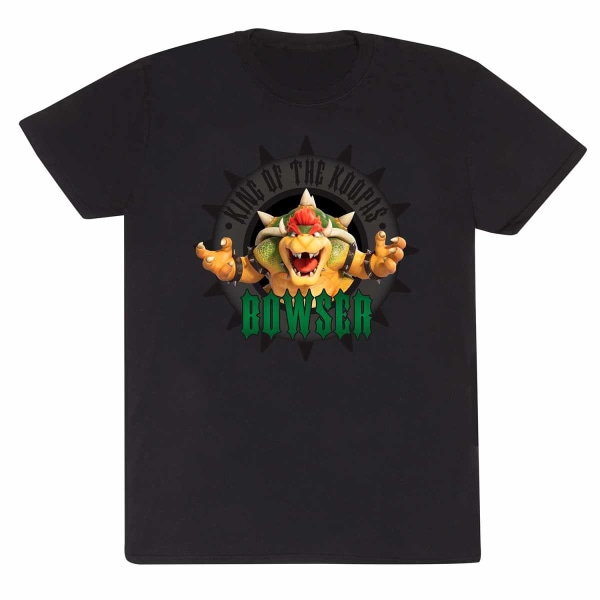 Super Mario Bros Unisex Adult King Of The Koopas T-shirt XL Bla Black XL
