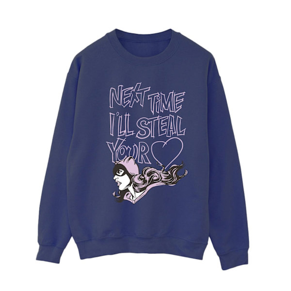 DC Comics Dam/Kvinnor Batman Batgirl I´ll Steal Your Heart Sweatshirt Navy Blue M