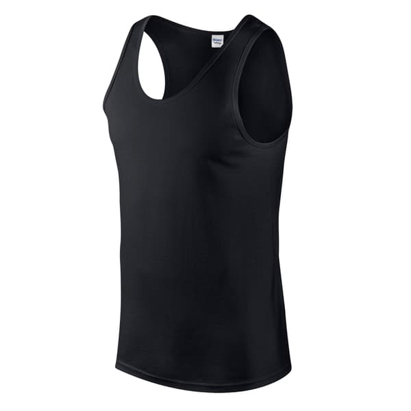 Gildan Mens Softstyle Plain Tank Top M Svart Black M